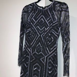 New Sequin Dress in Dark Blue